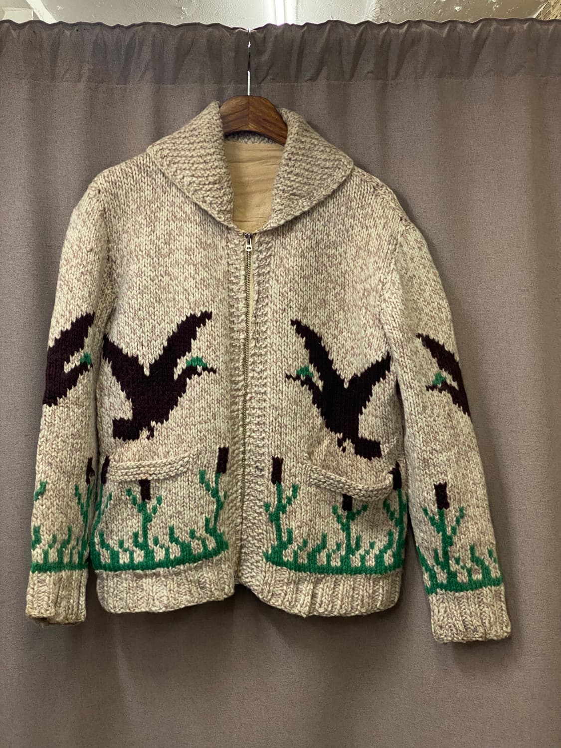 60s 코위찬 니트 집업 상품이미지2