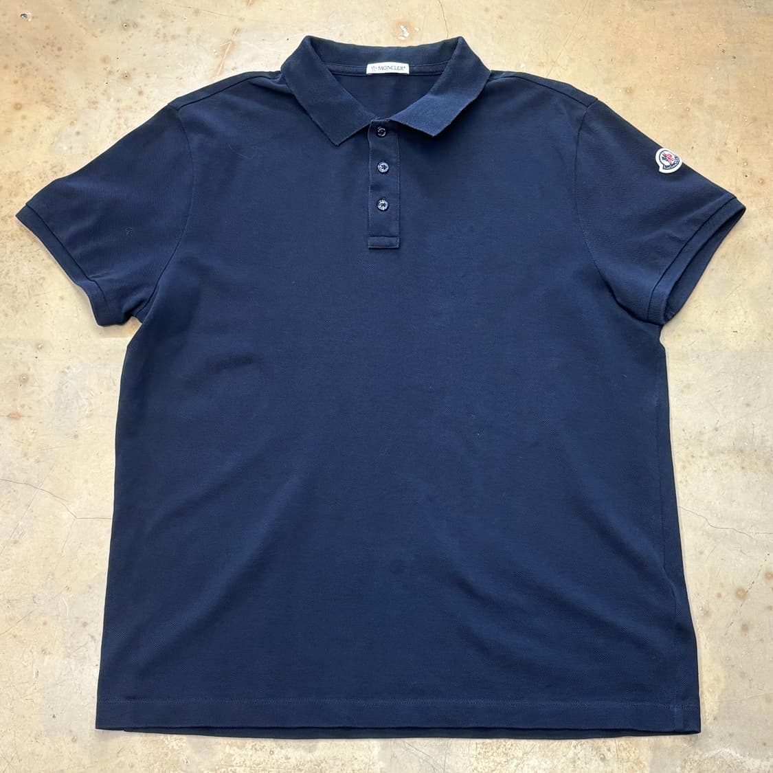 L 몽클레어 네이비 카라 반팔티 상품이미지2