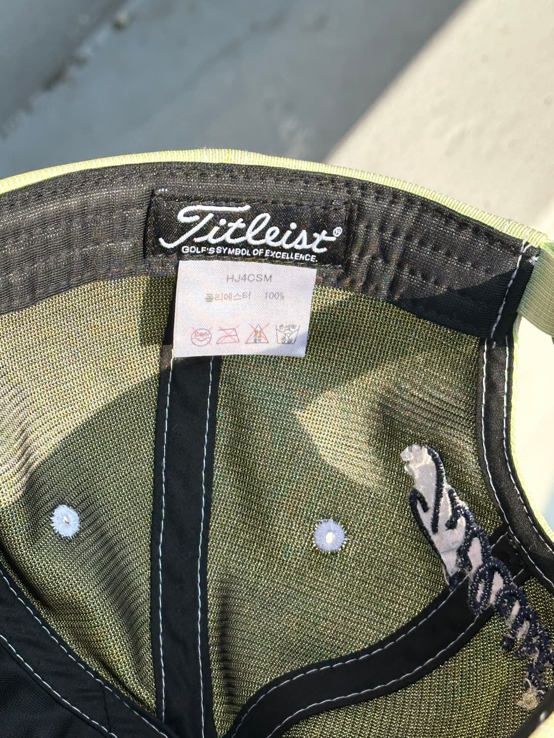 [F] 타이틀리스트 로고 라임톤 볼캡 모자 골프 상품이미지6