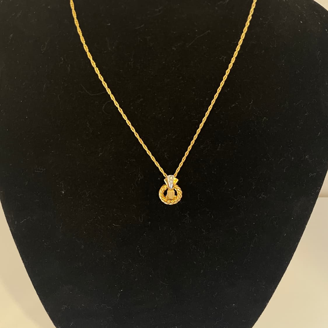 랑방 골드 라인스톤 목걸이 상품이미지5