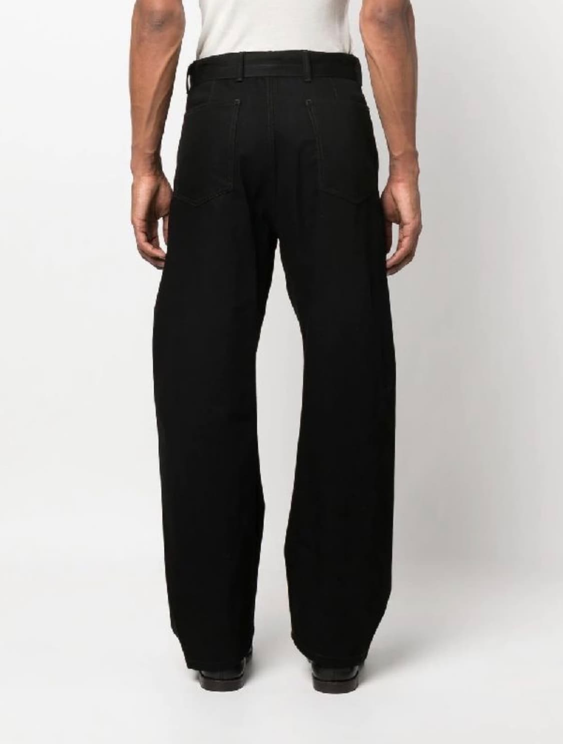 [M] 르메르 23ss 벨티드 트위스티드 팬츠 블랙 상품이미지2