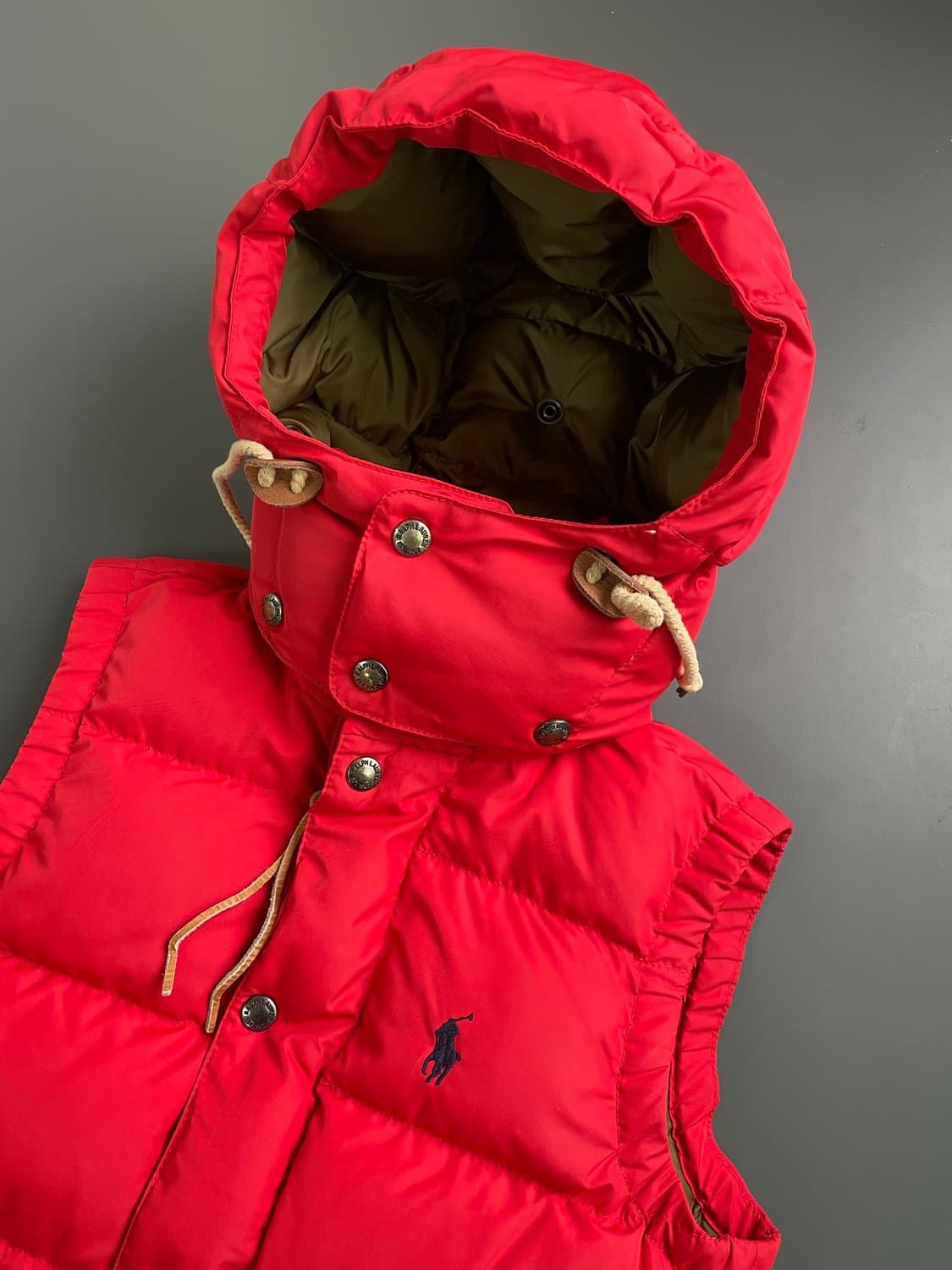 [XS] 폴로 랄프로렌 여성 자수로고 덕다운 패딩 베스트 조끼 상품이미지4