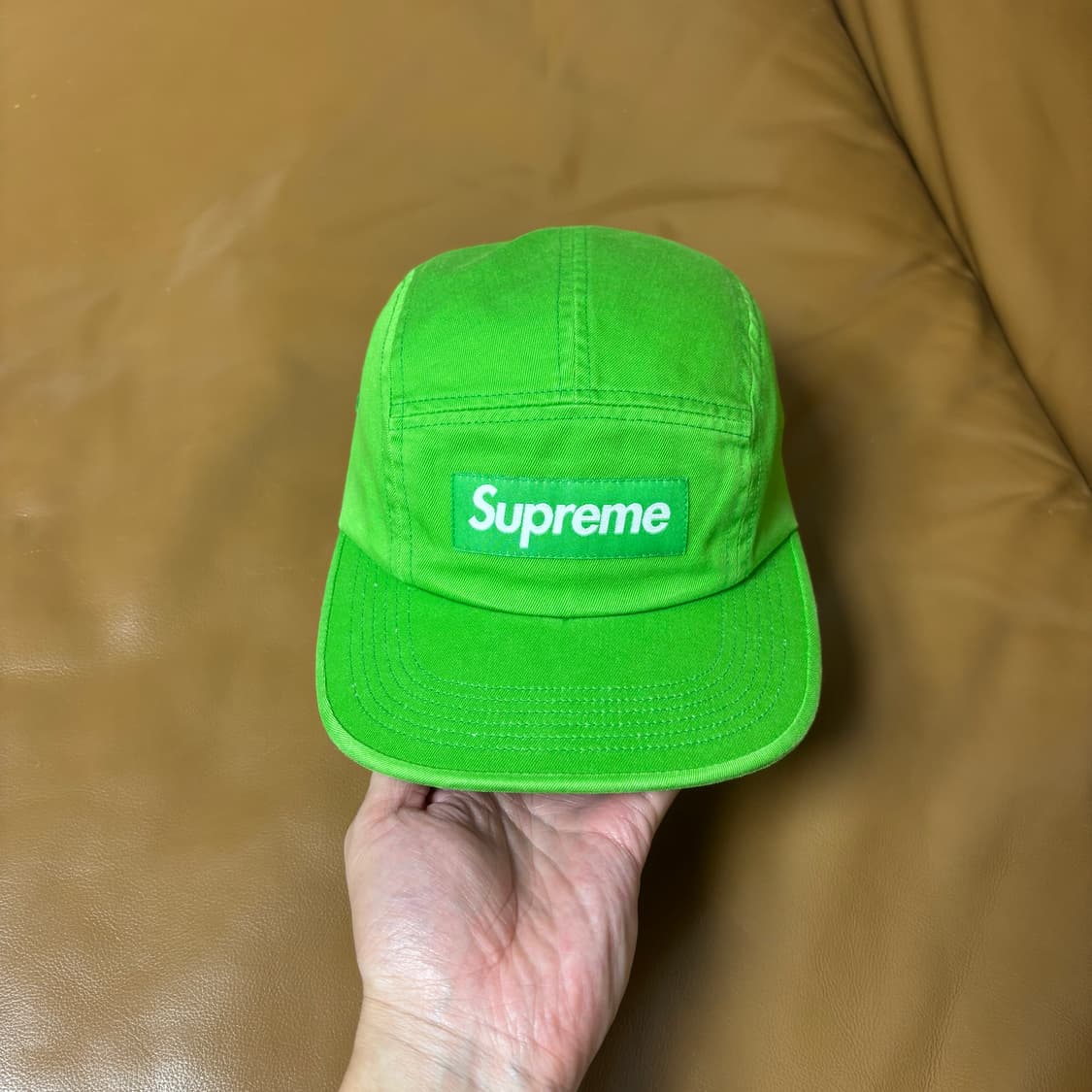 Supreme 슈프림 워시드 그린 캠프캡 모자 (Washed Green) 상품이미지2