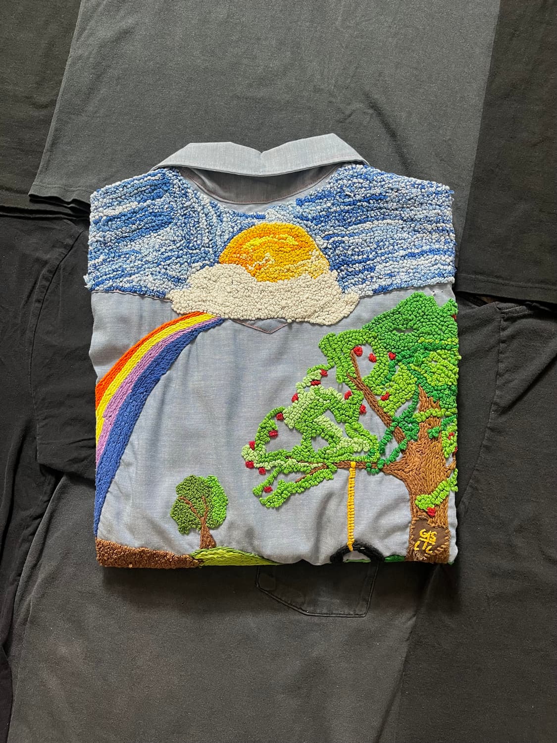 70s USA BIG MAC 빈티지 샴브레이 웨스턴 셔츠 상품이미지1