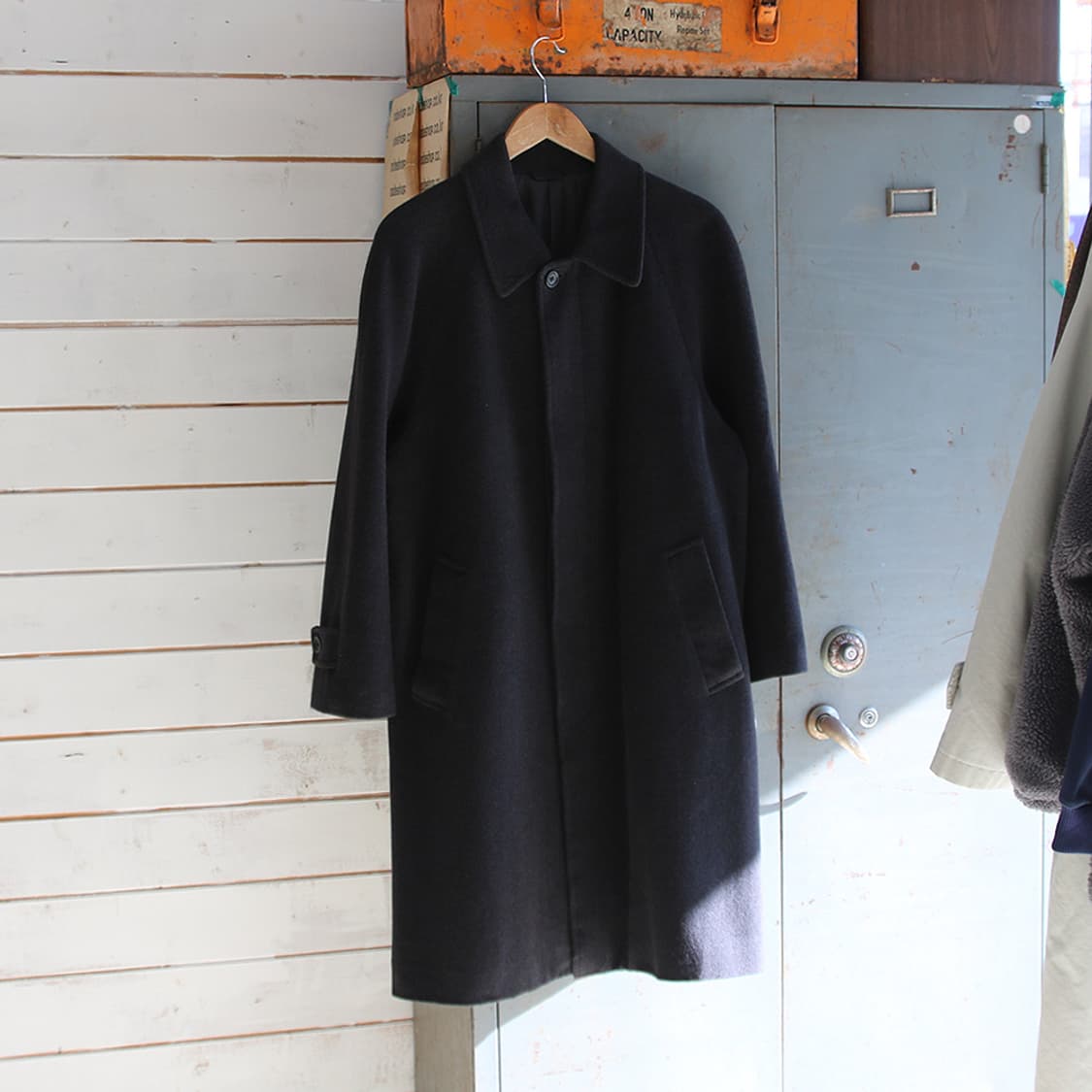 (착용컷) D'URBAN 앙고라 울 발마칸 코트 (남성용 98) 상품이미지1