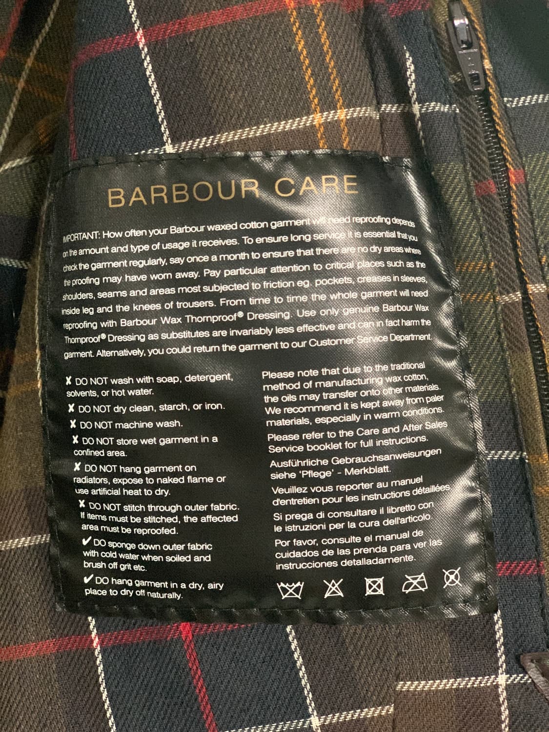 Barbour 바버 클래식 비드넬 왁스자켓 상품이미지4