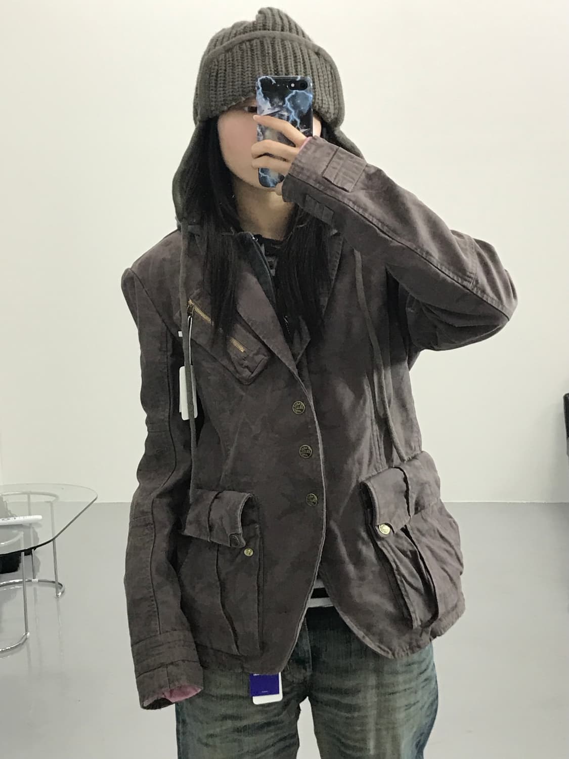  디젤 카모 패턴 브라운 자켓 상품이미지1