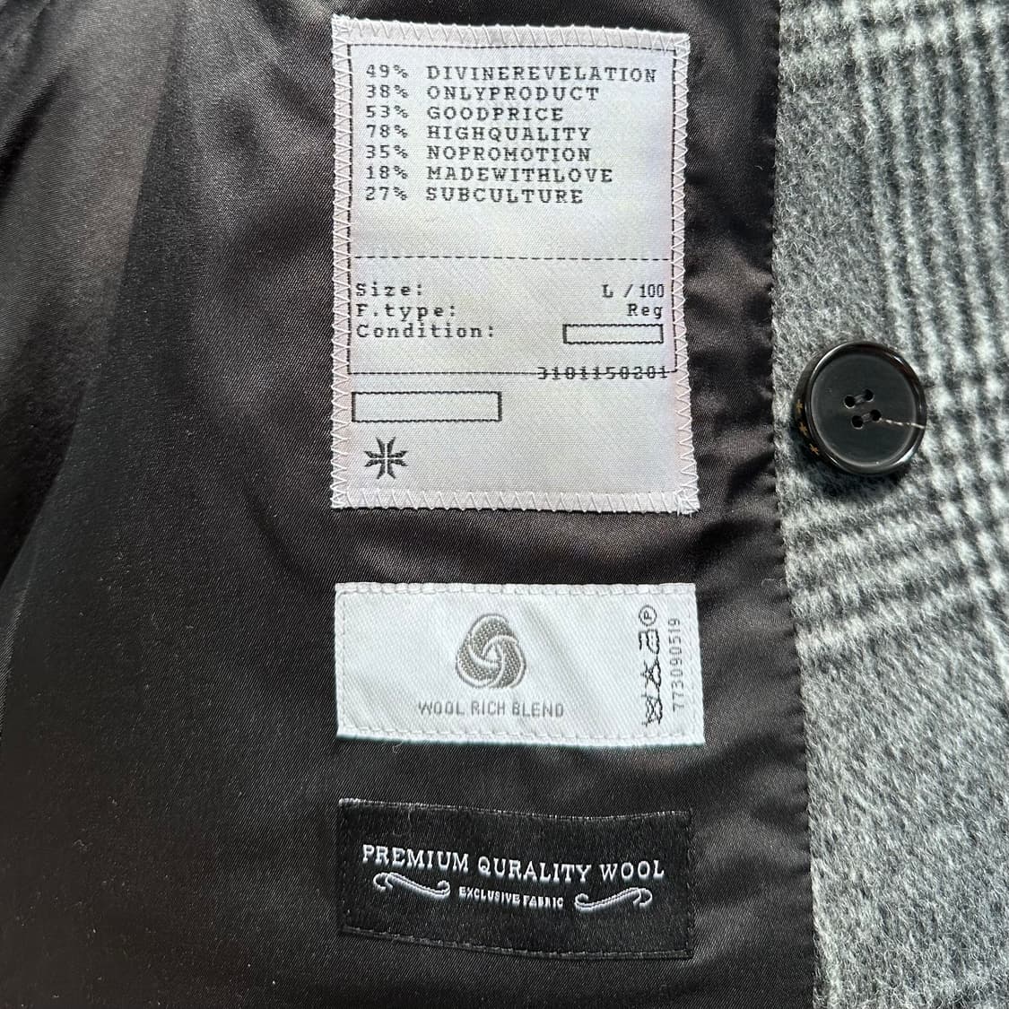 토니웩 글렌체크 울 더블코트 상품이미지7