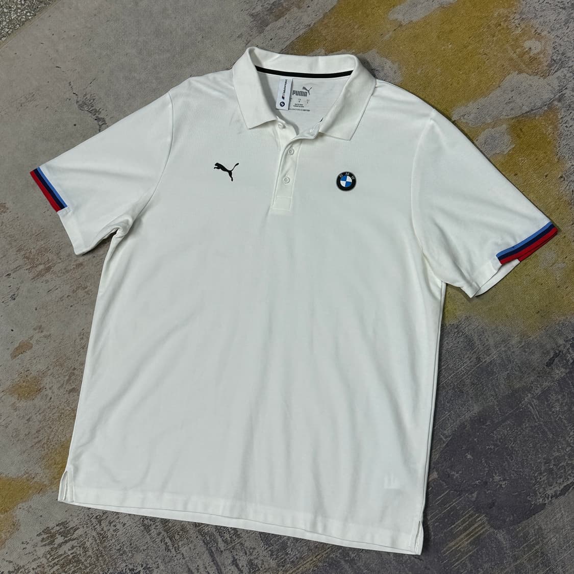 푸마 BMW 폴로 반팔 화이트 L 상품이미지1