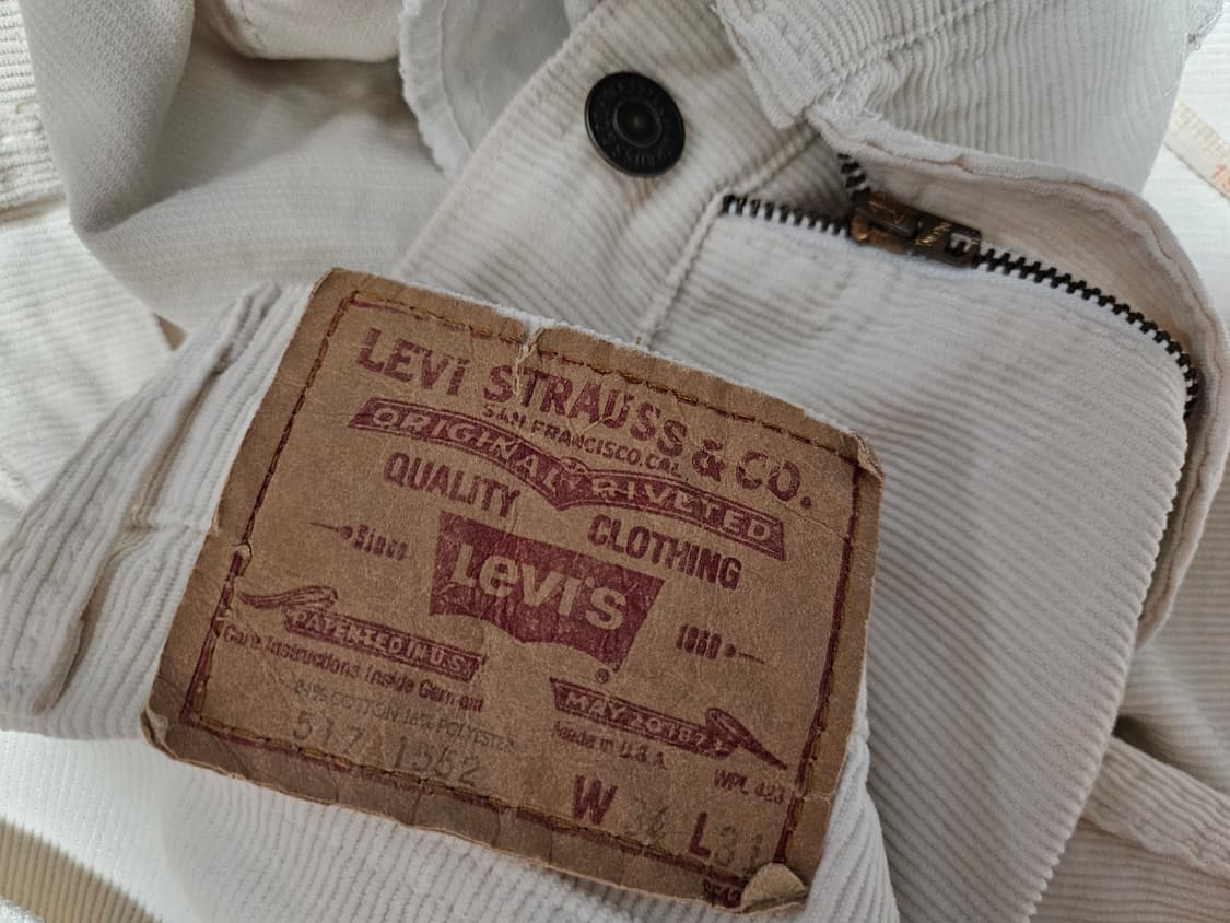 70s levis517 코듀로이 화이트탭 부츠컷 34x31 리바이스 상품이미지9