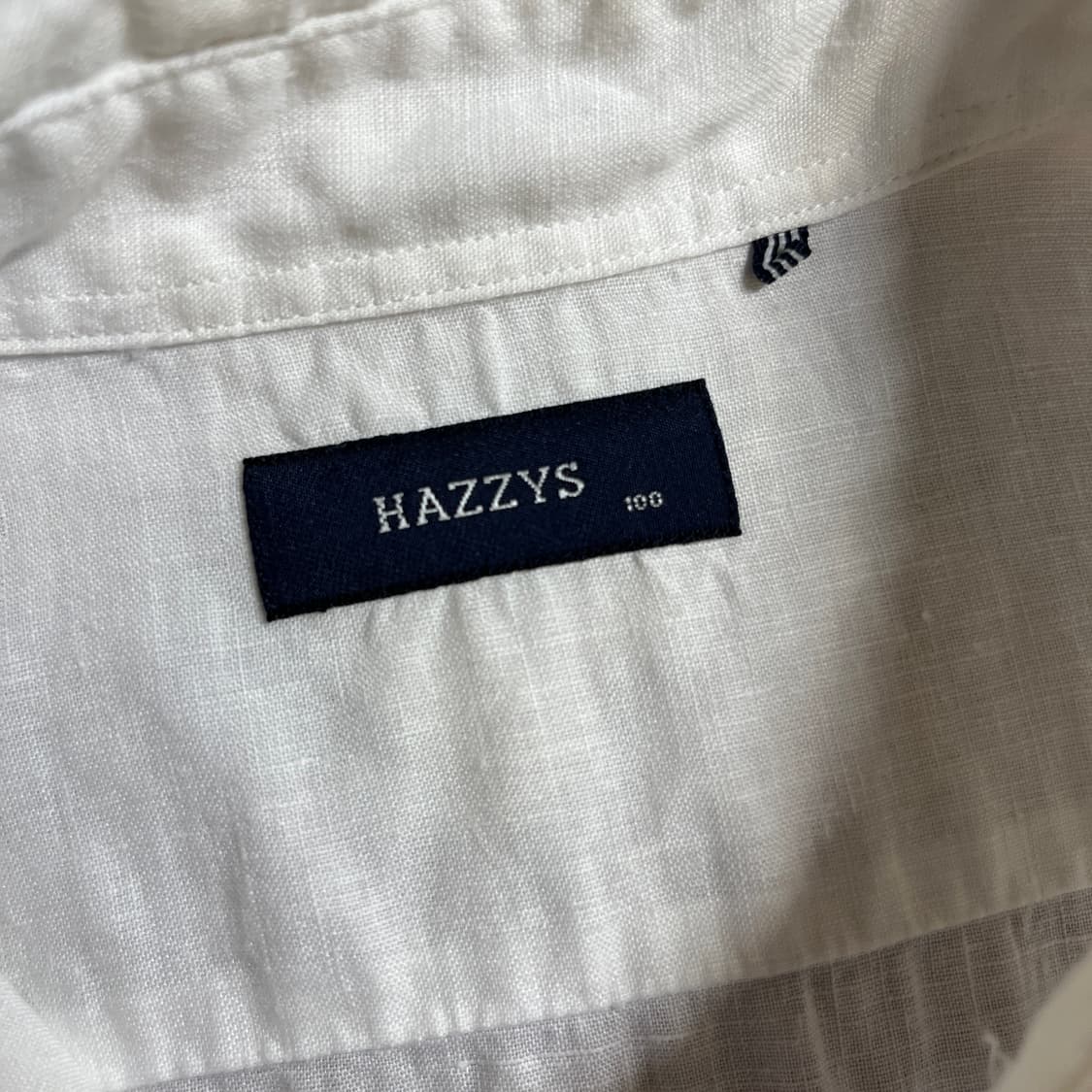 헤지스 린넨 반팔 화이트 셔츠 상품이미지5