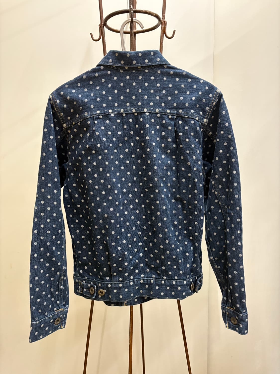 캐피탈 2세대 폴카도트 데님 청자켓 1사이즈 상품이미지4