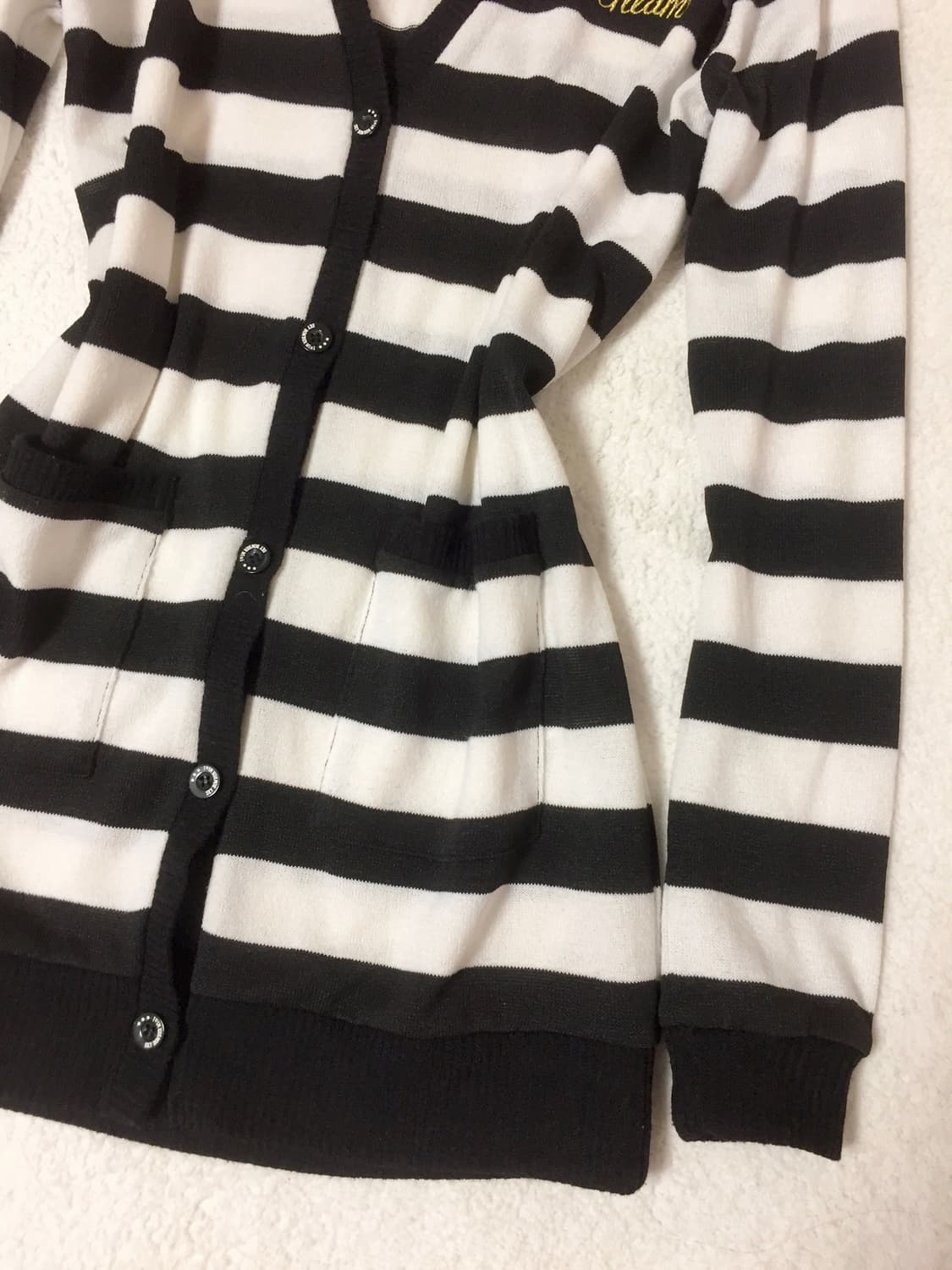 빈티지 갸루y2k펑크 스트라이프 후드집업 상품이미지3