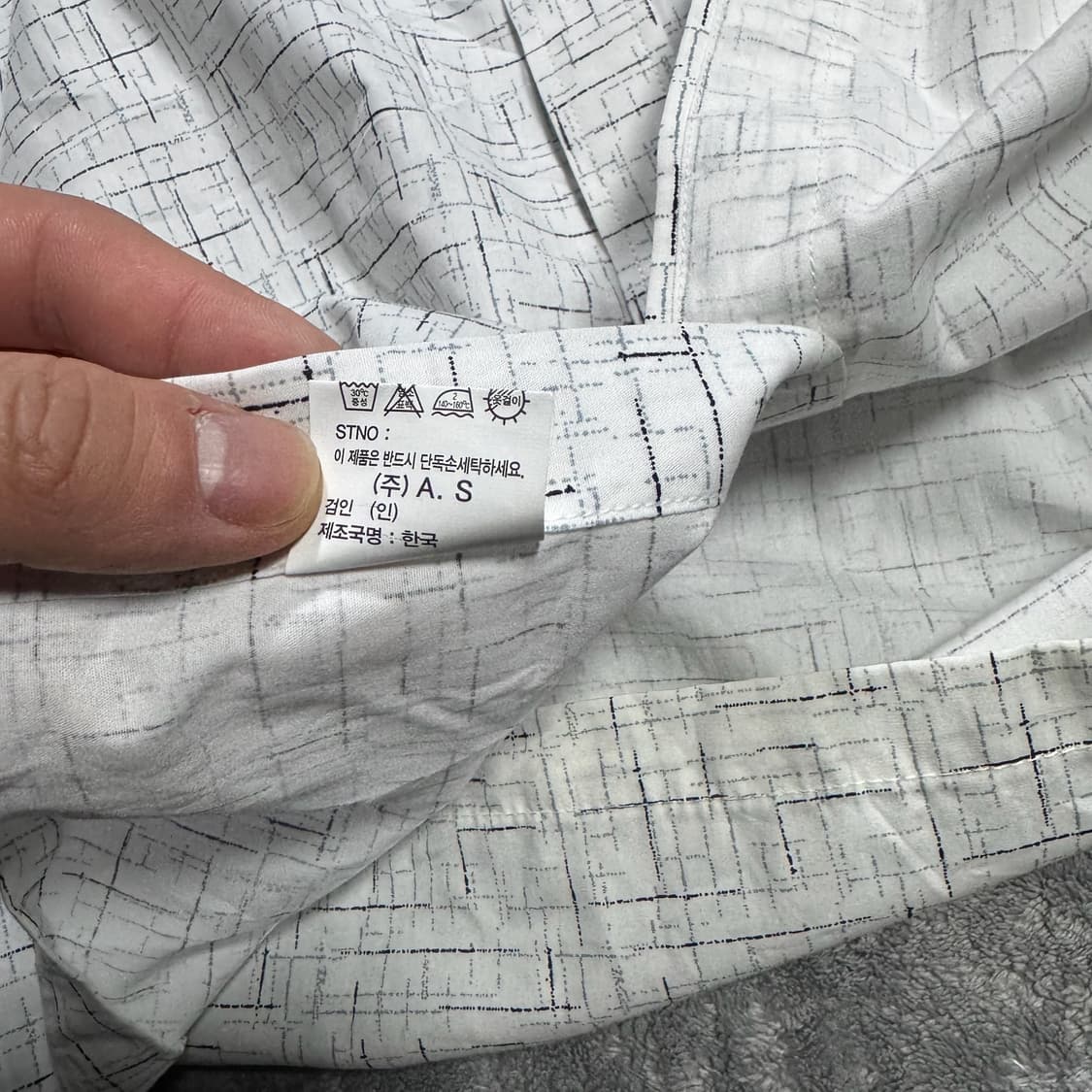 발렌시아가 패턴 반팔 셔츠 상품이미지4