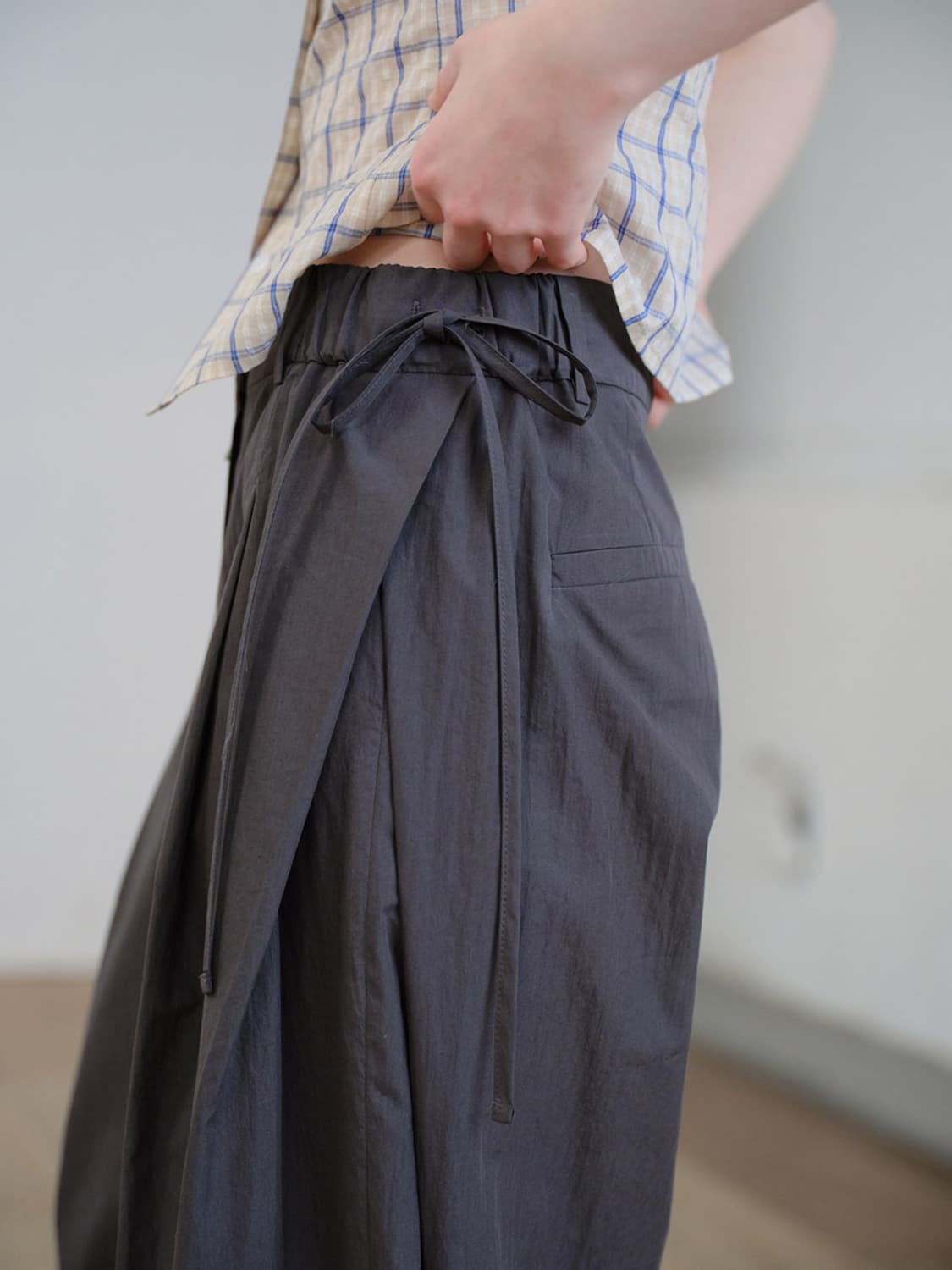 레이브 Side Tuck Detail Pants( 블랙 1사이즈) 상품이미지2