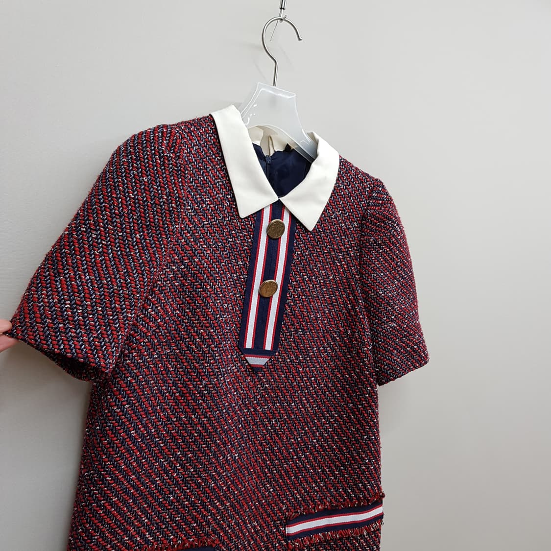 마쥬 maje 트위드 카라 원피스 1사이즈 상품이미지3