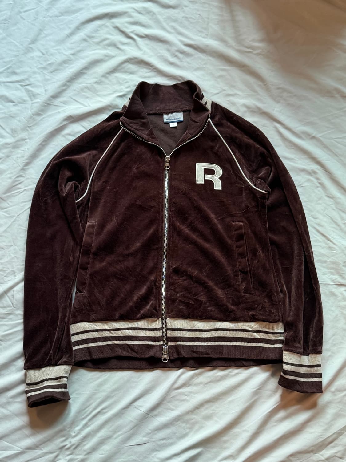 리복 벨벳 크롭 트랙탑 상품이미지2