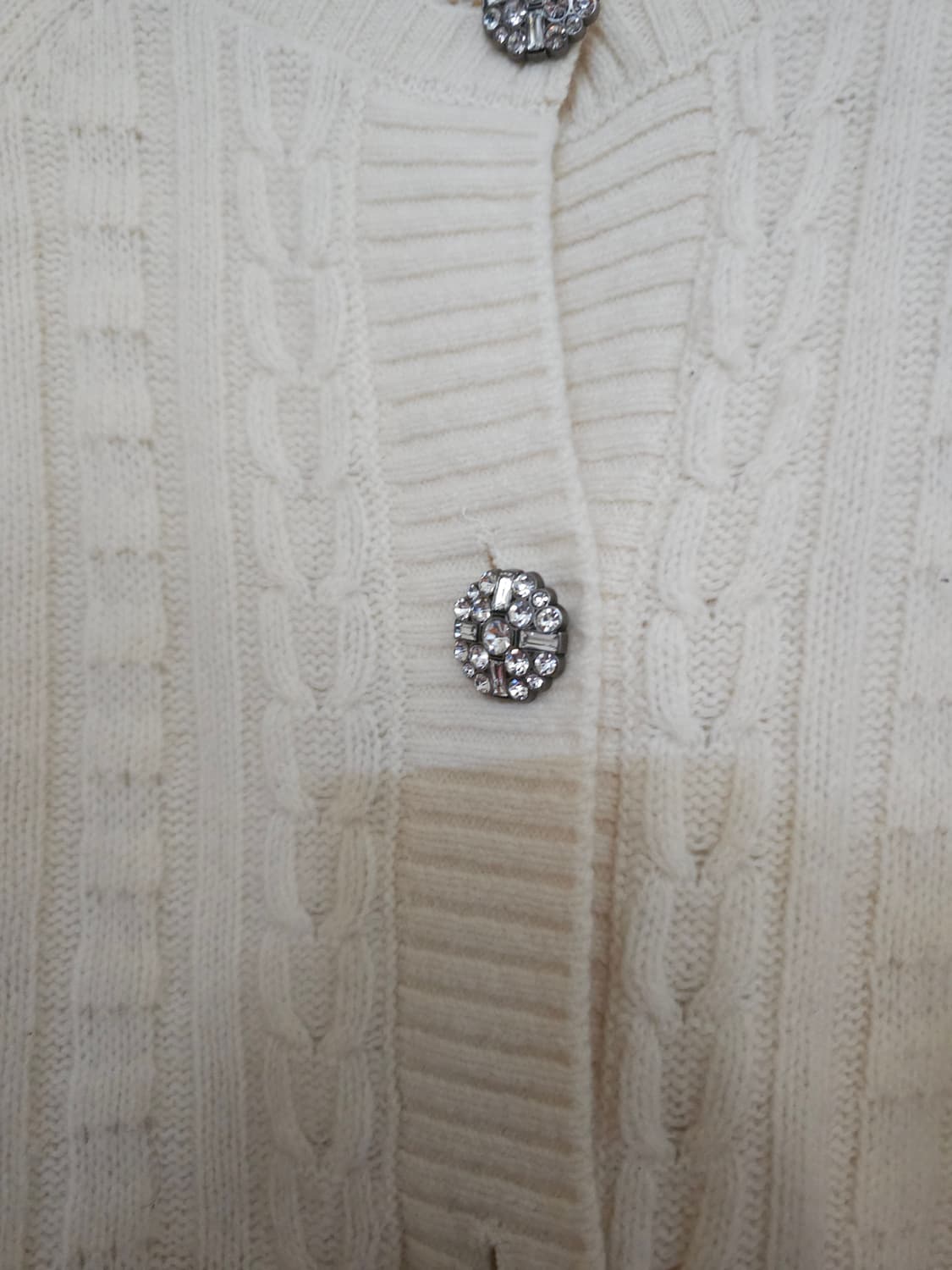 까사렐 메리노 울 아이보리 가디건 상품이미지3