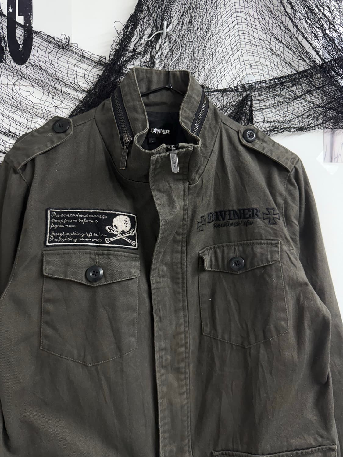 00s punk mood patch jacket 상품이미지2