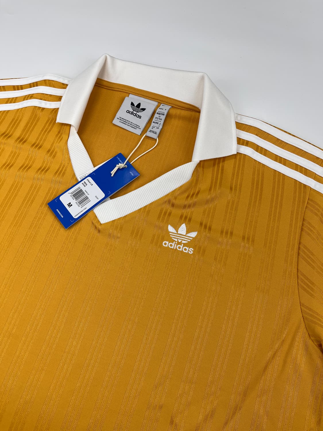 아디다스 아디컬러 피케 풋볼 롱슬리브 티셔츠 프리러브 옐로우 상품이미지1