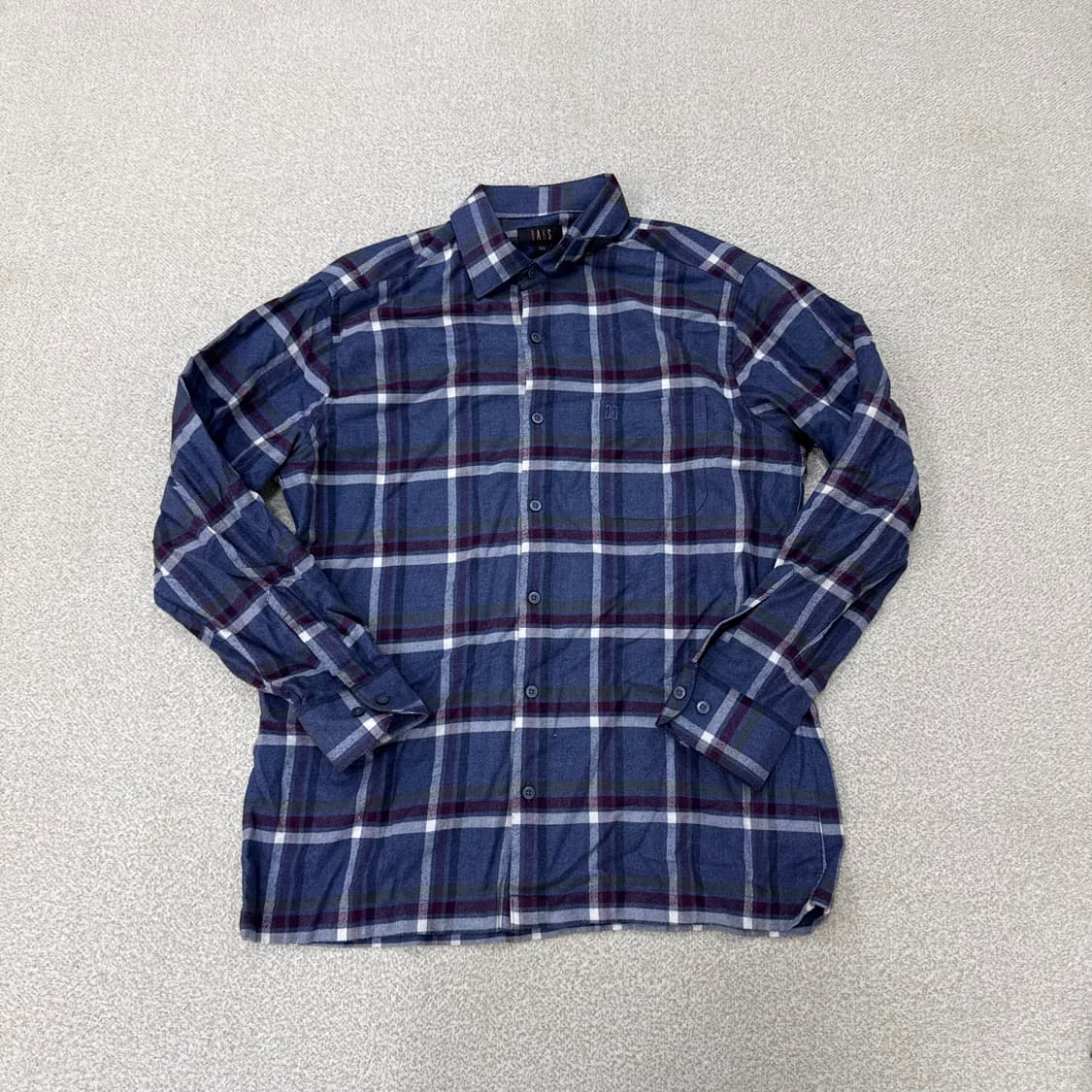 100 닥스 체크 긴팔 셔츠 0225T1 상품이미지1