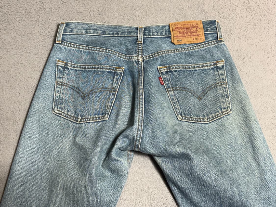 리바이스 나이트웍스 NIGHTWAKS 리메이크 501 청바지 연청 상품이미지1