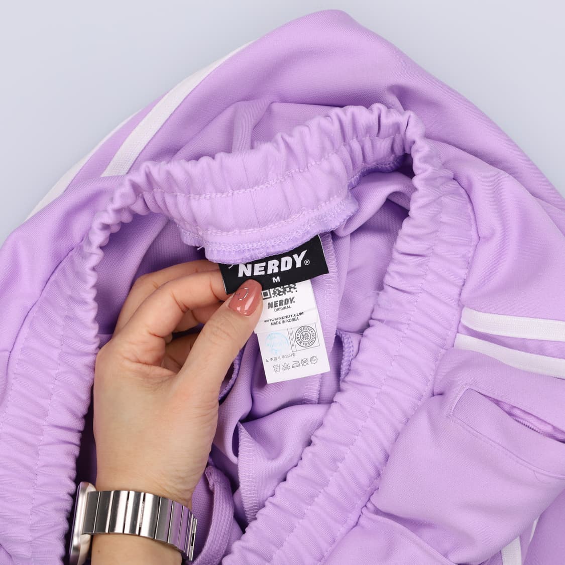 [M] 널디 퍼플 트레이닝 트랙 팬츠 바지 1217J2 상품이미지3