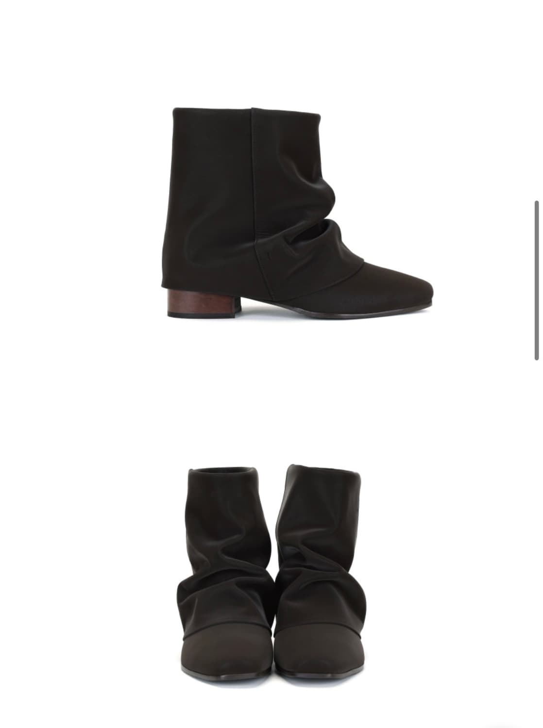 쓰리투에이티 링클레더 숏부츠 다크브라운 250 상품이미지1