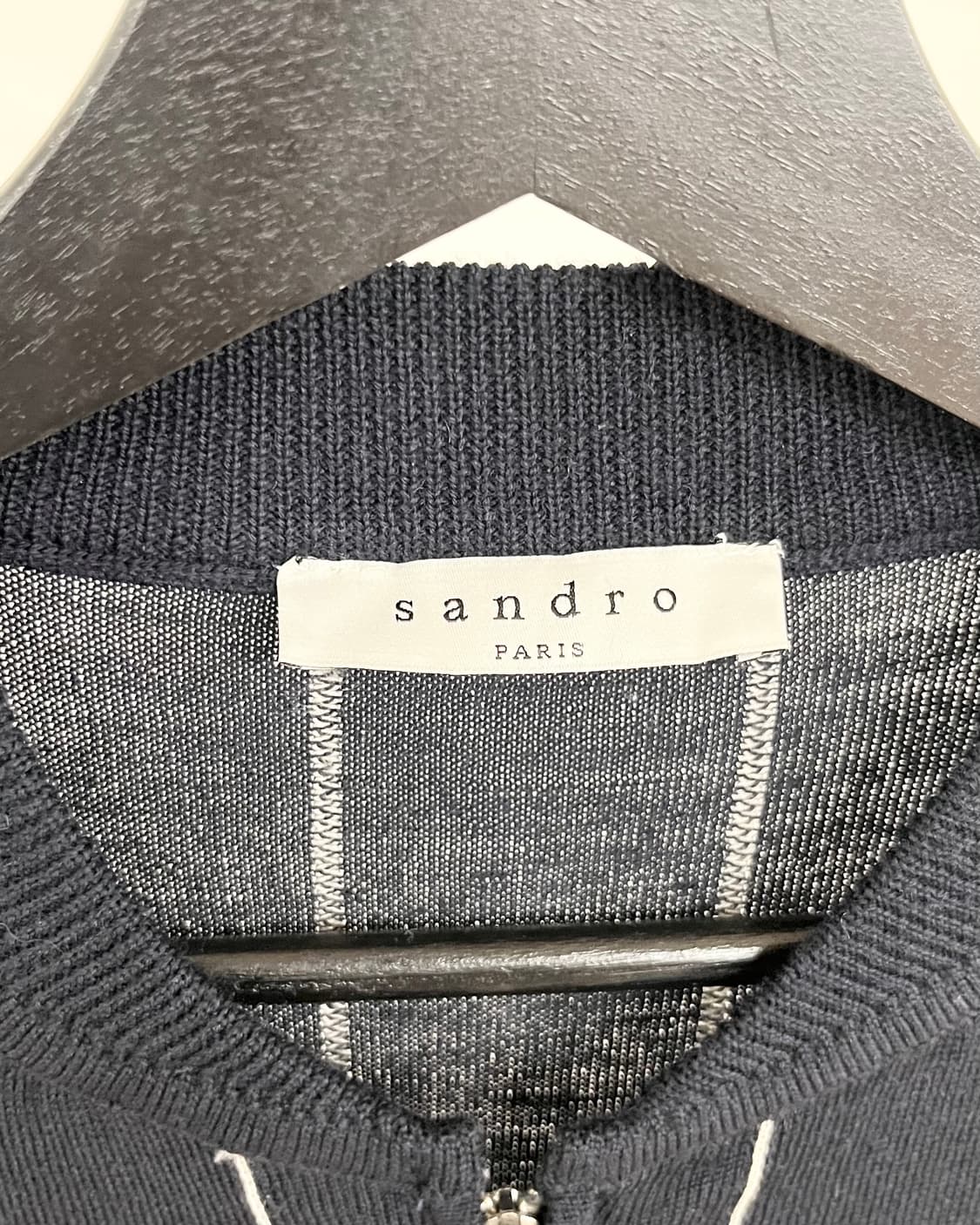 산드로 네이비 스트라이프 집업 상품이미지7