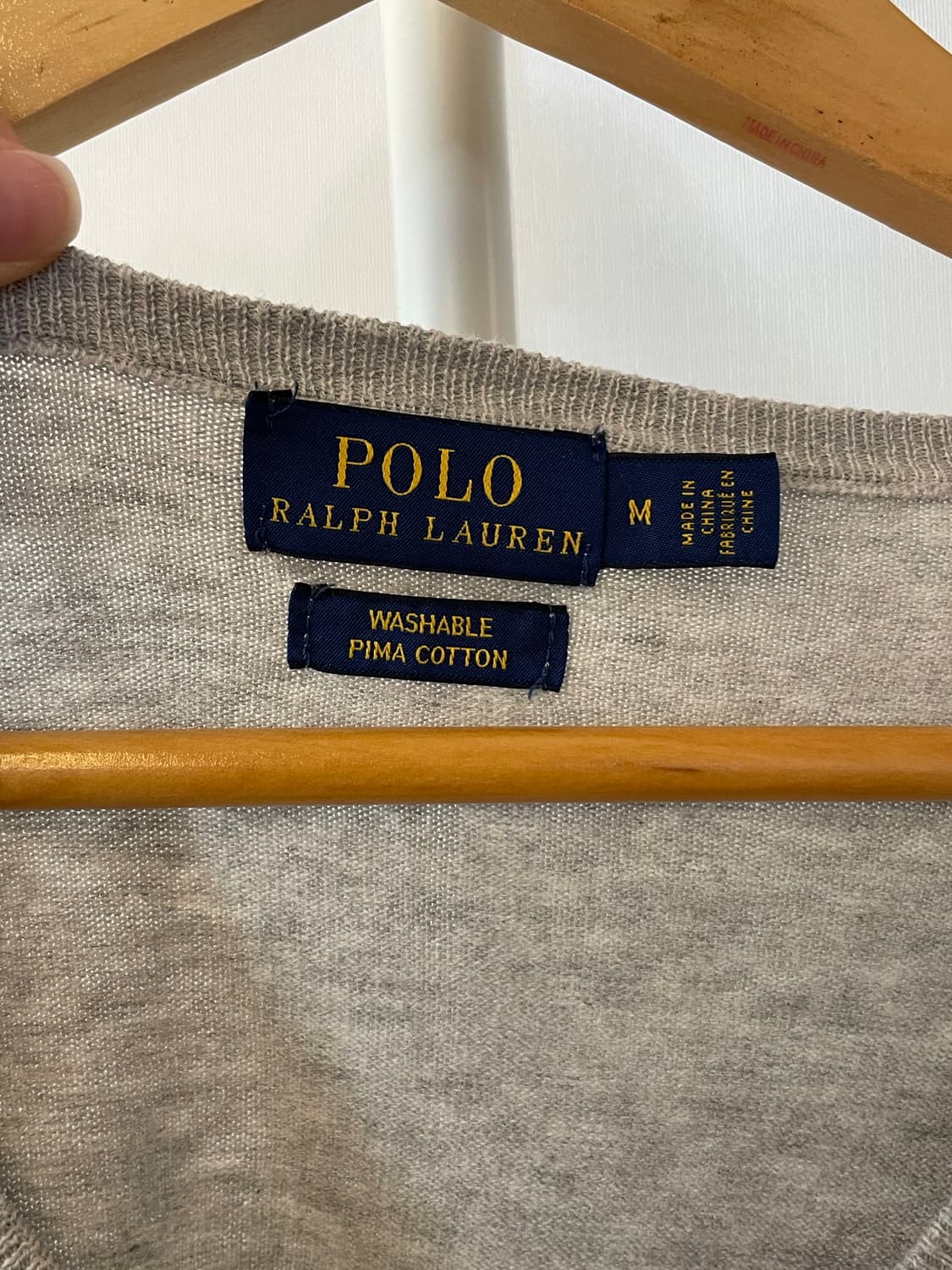 Polo Ralph Lauren 피마코튼 브이넥 니트 스웨터  상품이미지3