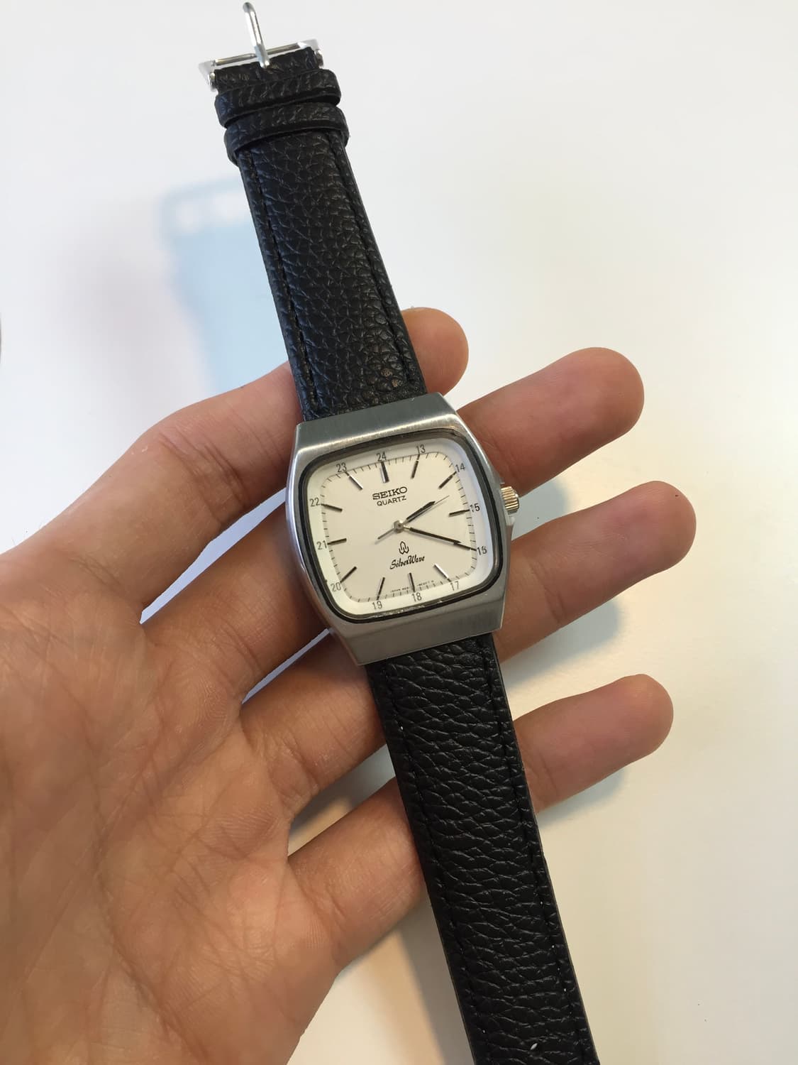 80s seiko silver wave square quartz 상품이미지2