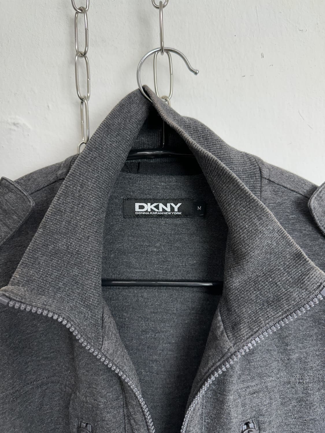 DKNY Military Zip-Up Knit Bomber Jacket 상품이미지6