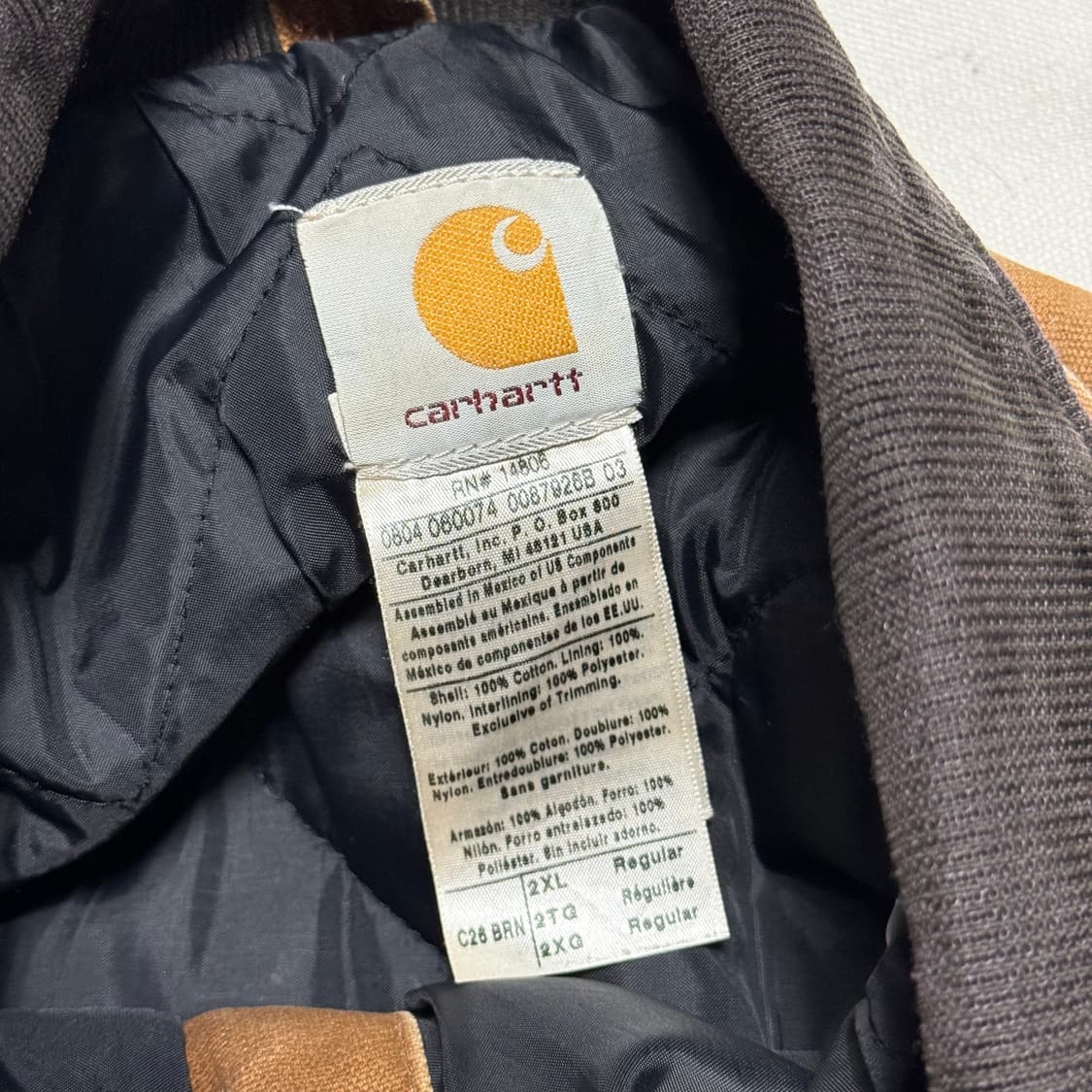 2XL 칼하트 코듀로이 카라 덕 캔버스 워크자켓 상품이미지4