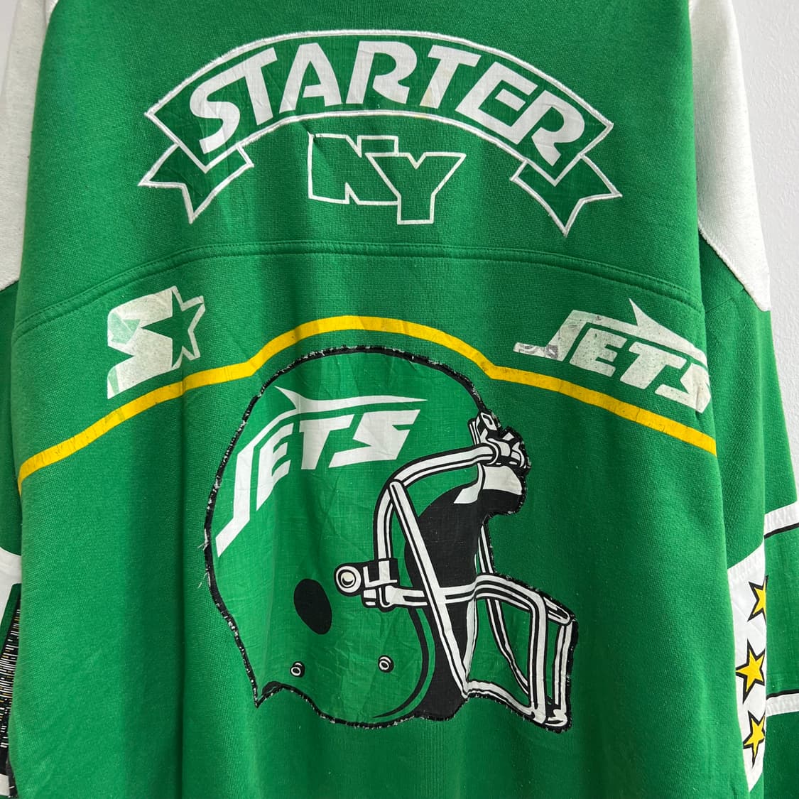 빈티지 스타터 NFL Jets 맨투맨 그린 뉴욕 스카이라인 상품이미지2