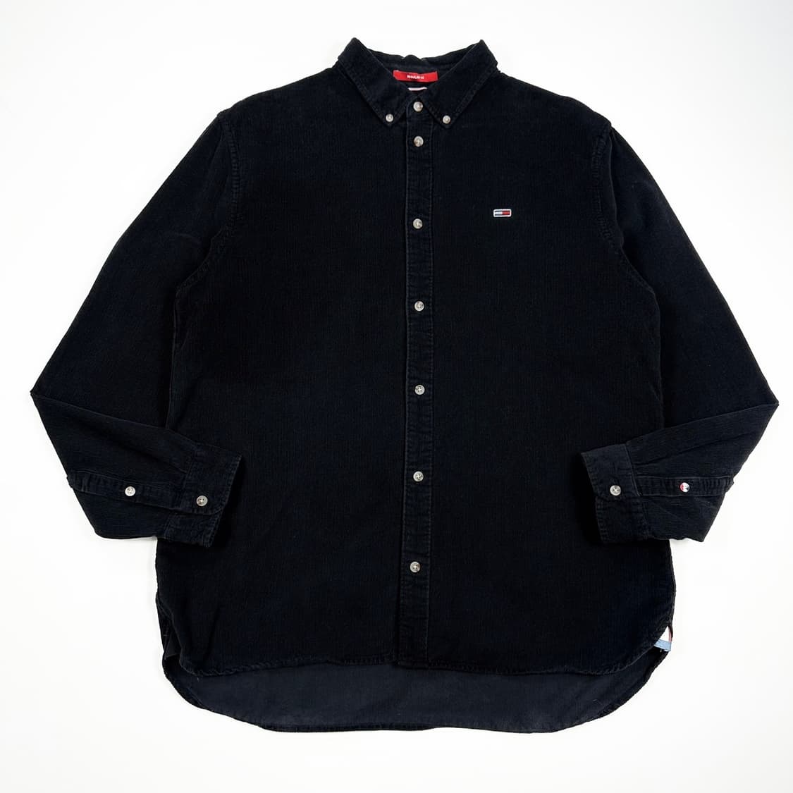 타미힐피거 플래그 코듀로이 골덴 블랙 셔츠 (XL) 상품이미지2