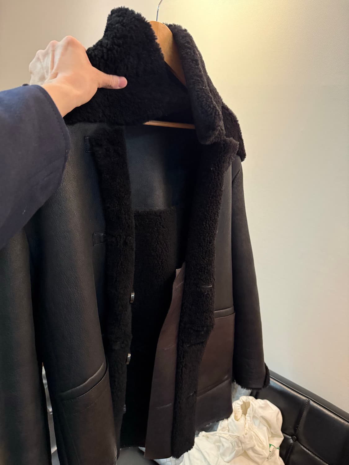 나마체코 리버시블 시어링자켓 상품이미지2