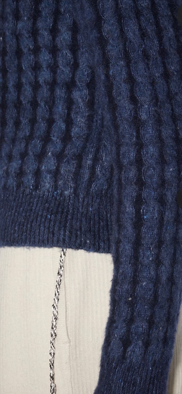 Acne Studios 아크네스튜디오 케이블 니트 스웨터 미드블루 M 상품이미지5