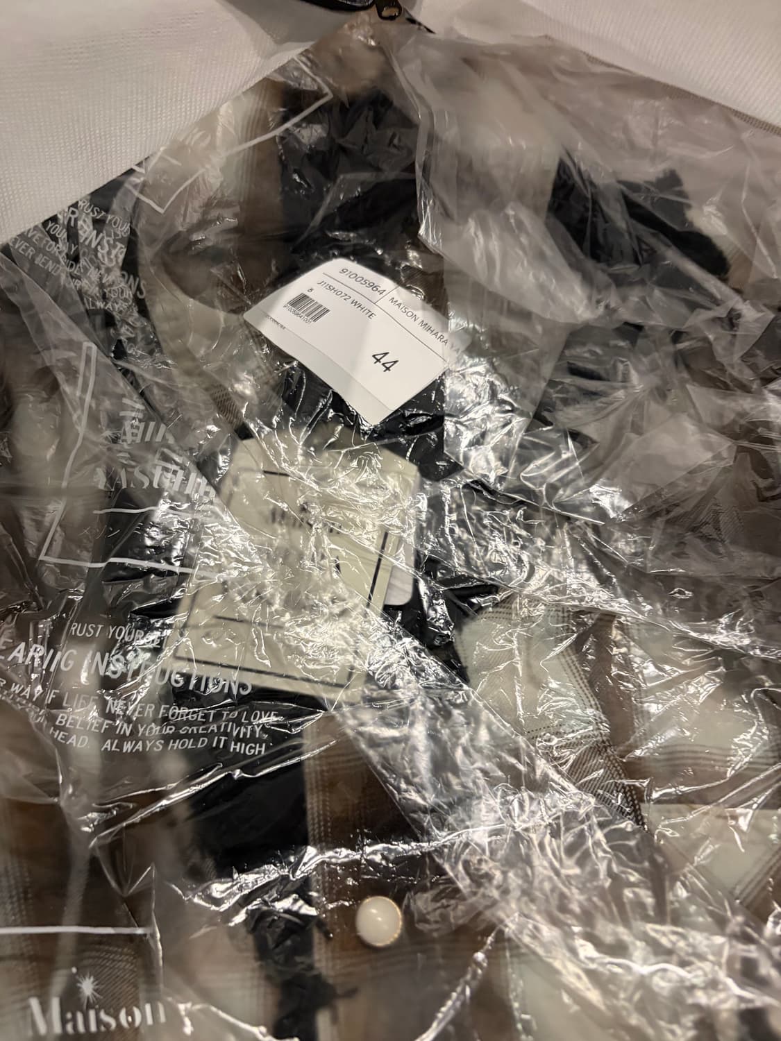 미하라 야스히로 디스트레스드 플레이드 롱슬리브셔츠44 상품이미지7