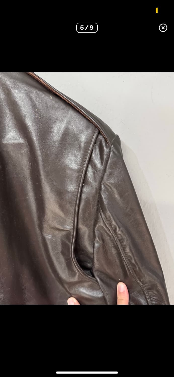 가죽자켓 브라운 상품이미지5