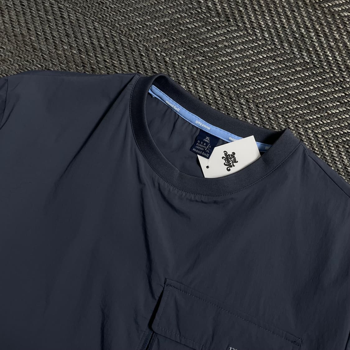 몽벨 아치로고 나일론 포켓 반팔 우븐 웜업o 4199 상품이미지4