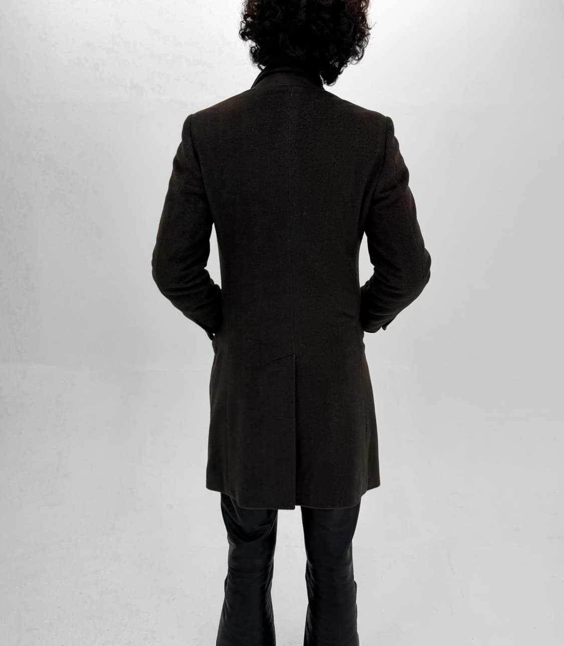 00’s Armani Collezioni herringbone coat 상품이미지4