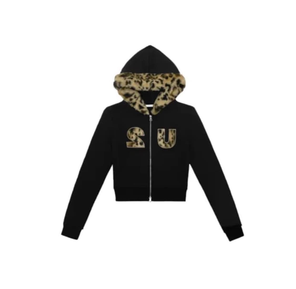 호피 갸루 후드집업 상품이미지1
