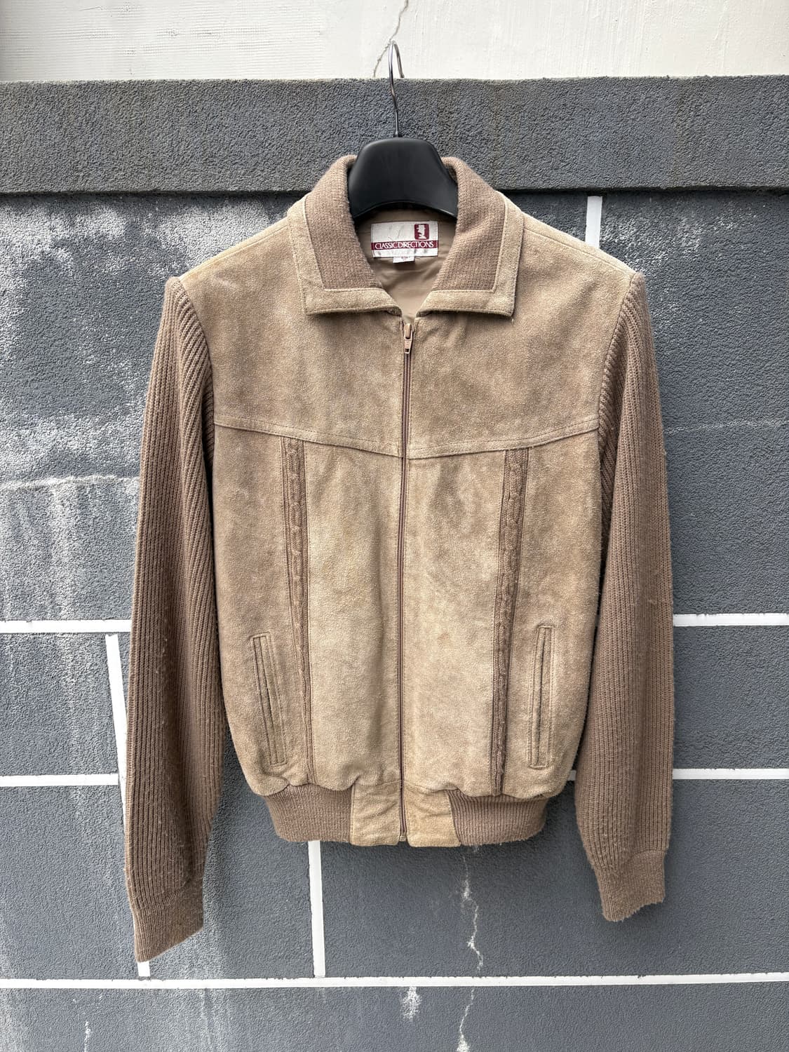 70‘s 스웨이드 패널 가디건 상품이미지1