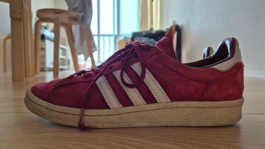 [240] 아디다스 캠퍼스 80s 컬리지에이트 버건디 상품이미지4