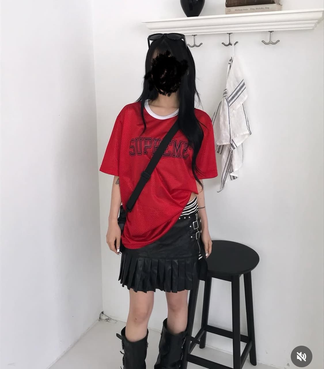 슈프림 메쉬 크루넥 반팔져지(도시테에서 샀어용) 상품이미지1