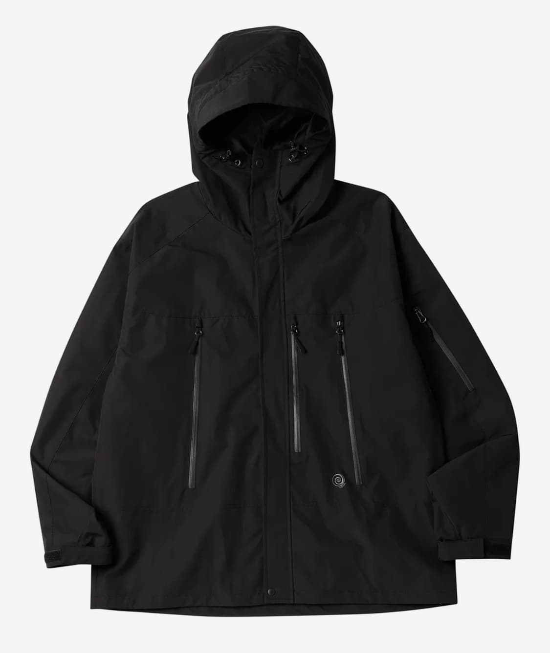 트래블 3 레이어 써밋 후드 윈드 브레이커 블랙 상품이미지2