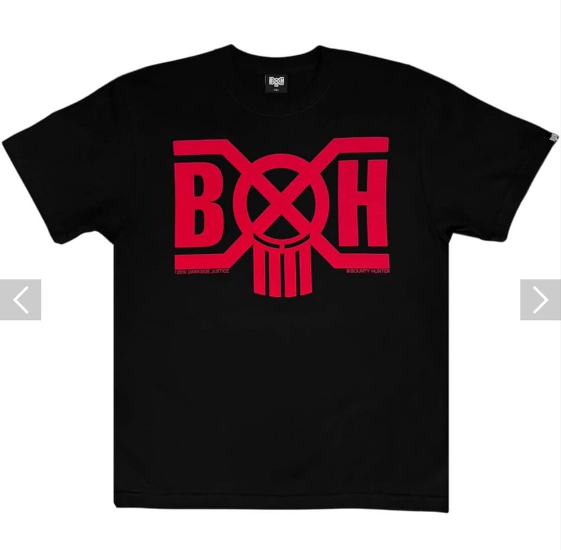 바운티헌터 블랙레드 로고 반팔 티셔츠(XXL) 상품이미지1