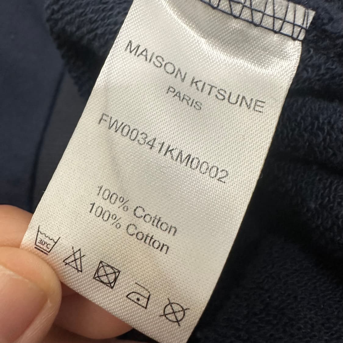 메종키츠네 더블 폭스 패치 네이비 맨투맨 M 상품이미지7