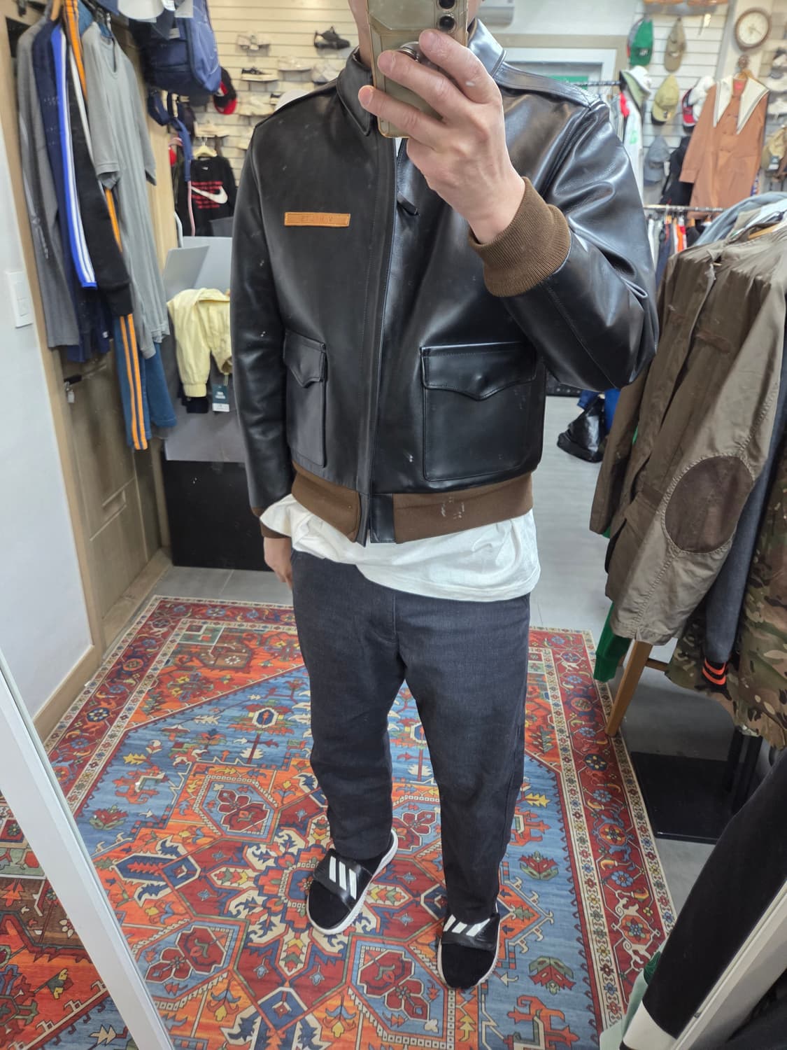 밀리터리 에어포스 a-2 말가죽 항공자켓 xl 상품이미지9