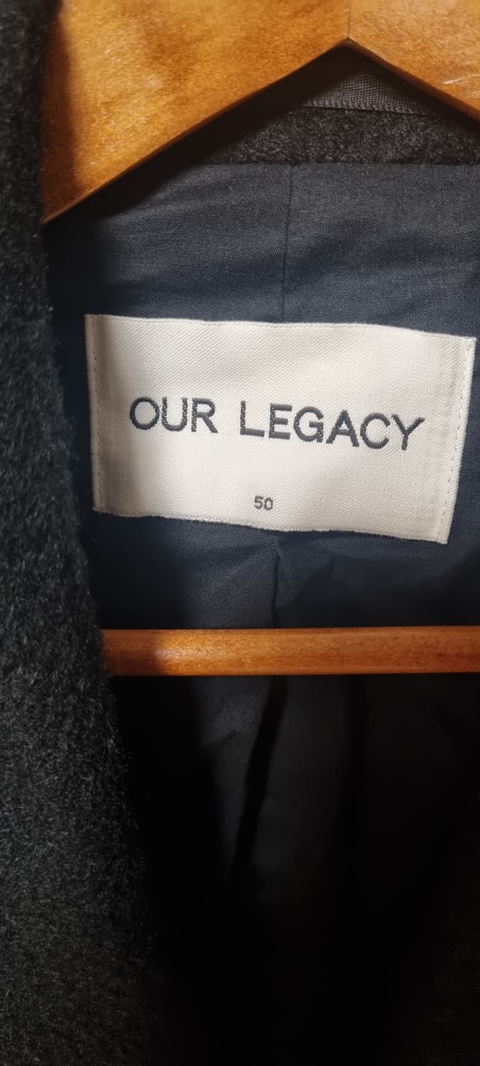 ✅ OUR LEGACY Cillium Wool Black Coat 상품이미지2